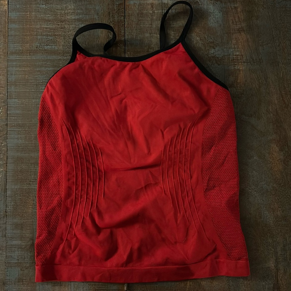 Red tank top